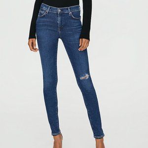 CITIZENS OF HUMANITY Rocket Crop Skinny Jeans in Swing Low